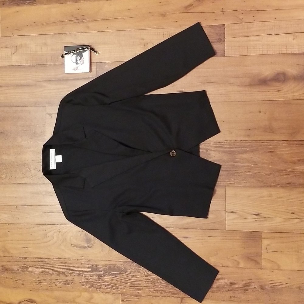 🌸Maggie Lawrence collection🌸light dress jacket~md~black☆